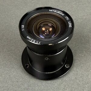 Mitsubishi ITV Lens 6.5mm f 1.8 Black Industrial CCTV Wide Angle
